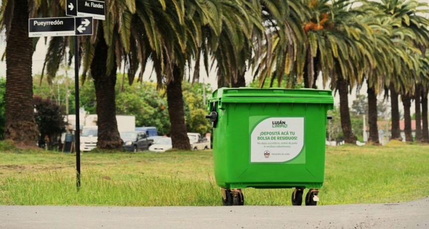 Luján: Se completó la instalación de 100 contenedores en Jáuregui y barrio Loreto