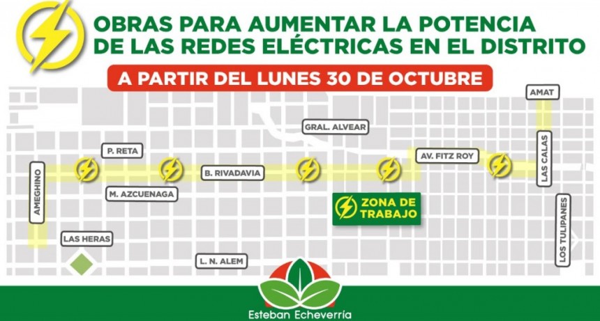 Esteban Echeverría: Edesur inicia las obras para aumentar la capacidad de potencia de las redes eléctricas en el distrito