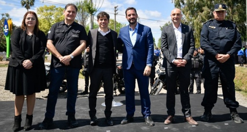 Kicillof inauguró la nueva base del Grupo de Prevención Motorizado en Escobar
