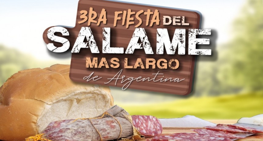 S.A. de Giles: Llega la 3ra Fiesta del Salame más largo de Argentina