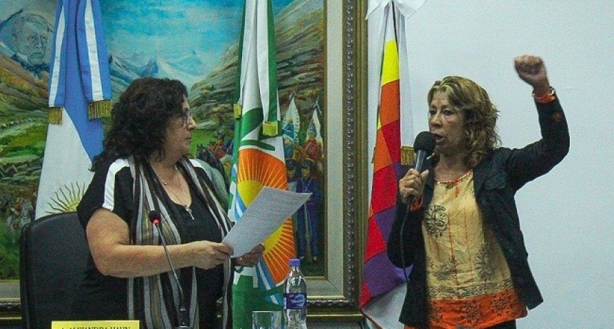 Merlo: Asumió su banca como concejal Susana Verón del MST 