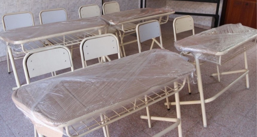 La Plata: El Municipio suma infraestructura y mobiliario en la Escuela Secundaria N°11 de Tolosa  