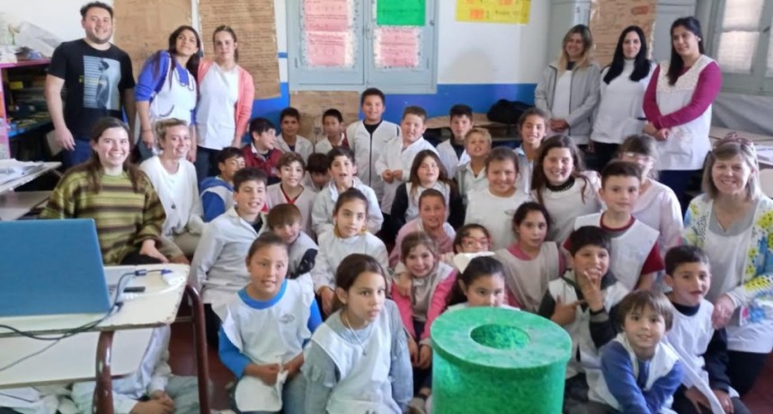 Tres Arroyos: Se realizó una charla ambiental en la Escuela N° 12 