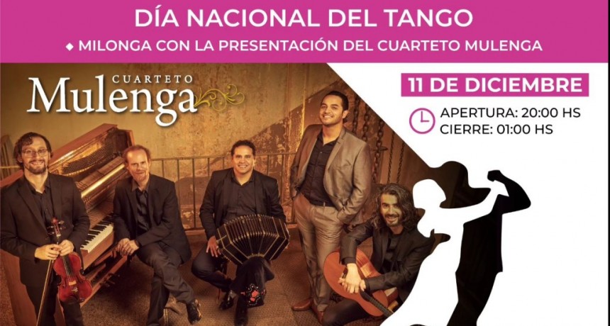 Colón (ER): El Municipio celebra el Día Nacional del Tango con una gran milonga y espectáculos en vivo