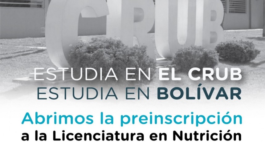Bolívar: Se encuentra abierta la inscripción a las propuestas del CRUB 2025