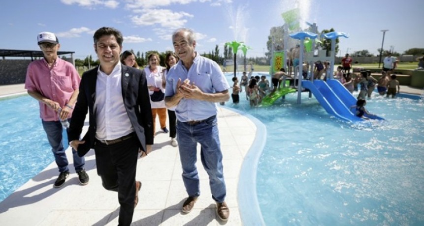Kicillof inauguró piscinas infantiles en el Complejo Termal de Tapalqué