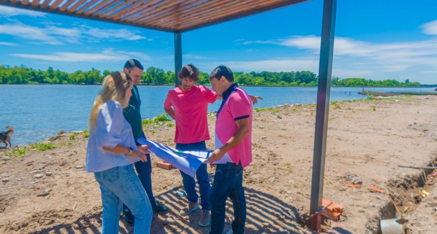 San Fernando: Andreotti recorrió las obras de ampliación del Polideportivo N°3 