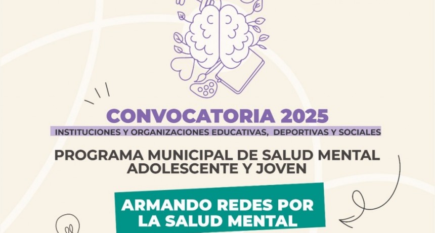 Colón (ER): Se lanza convocatoria al Programa Municipal de Salud Mental Adolescente y Joven “Armando Redes por la Salud Mental”