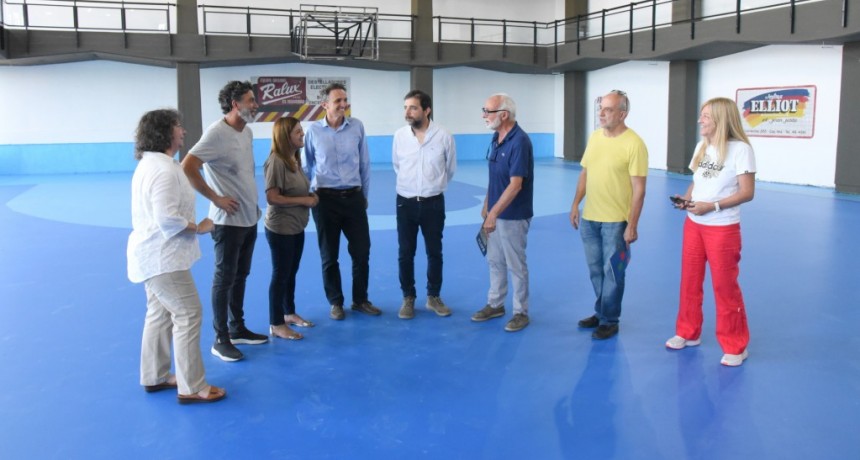 San Martín: Fernando Moreira y Gabriel Katopodis recorrieron las obras del Club Peretz 