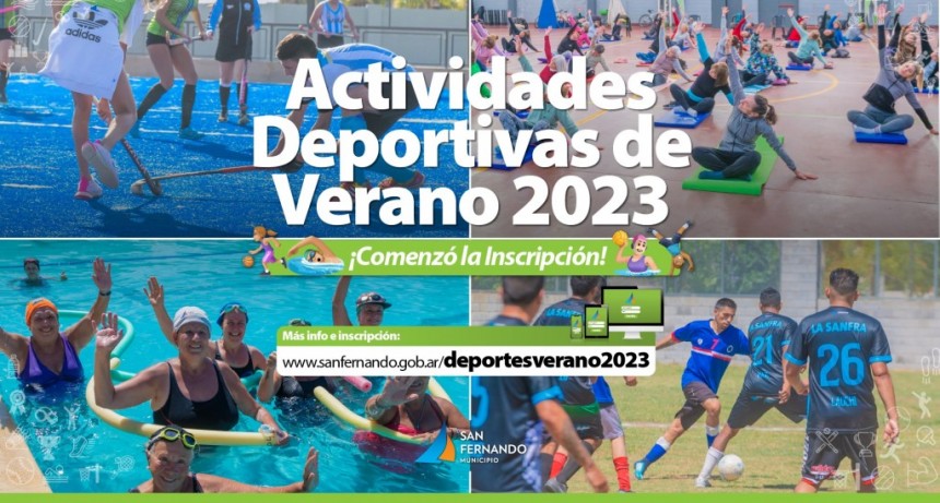 San Fernando: Empezó la inscripción para las actividades deportivas del verano 2023