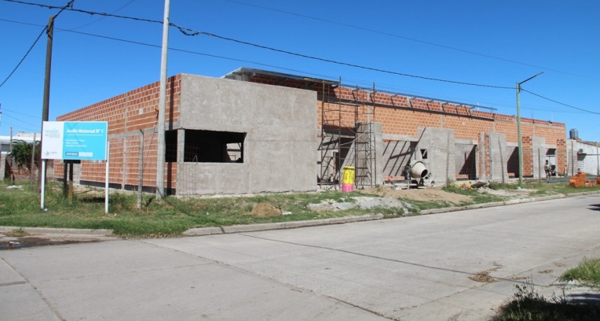 Lobería: Avanza la obra del Jardín Maternal 