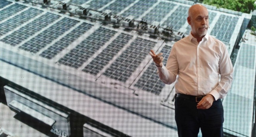 Rodríguez Larreta participó de la inauguración del mayor parque solar de la Ciudad que funcionará en La Rural