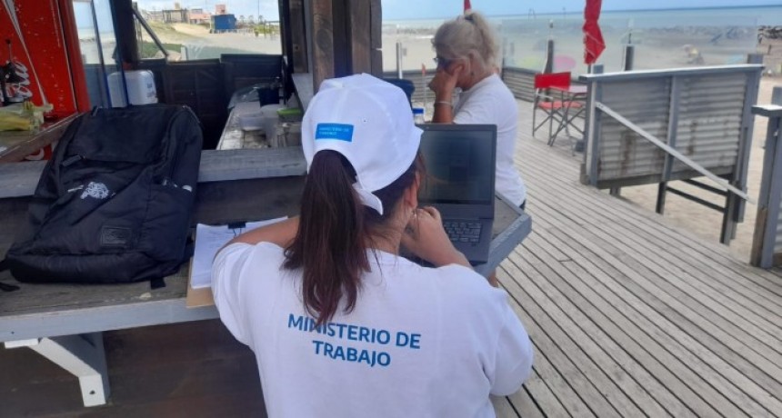 El Ministerio de Trabajo inspeccionó comercios con alta actividad en temporada de verano