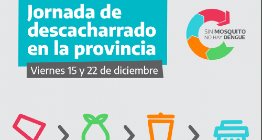 La Provincia realiza dos días de descacharrado intensivo en 31 municipios